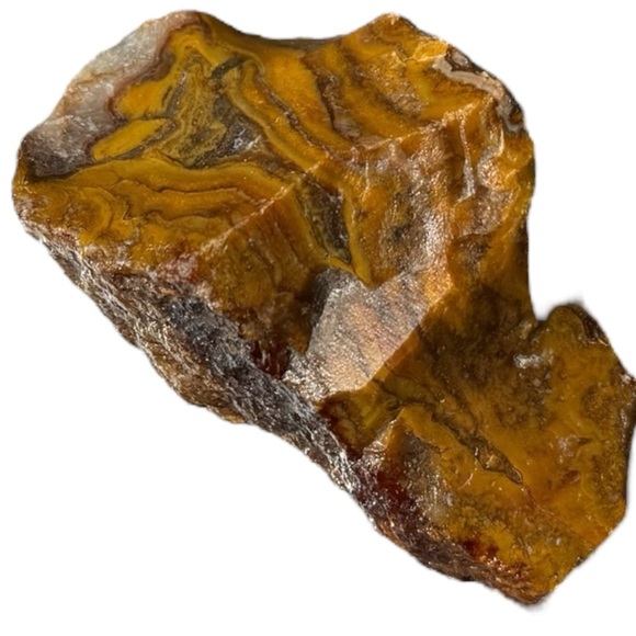 Rare Turkish Agate Yellow and White Banding - Picture 7 of 11